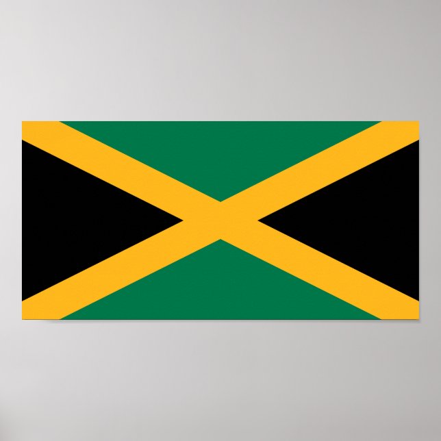 Poster Drapeau Jamaïque (Devant)