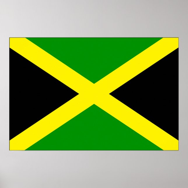 Poster Drapeau Jamaïque (Devant)