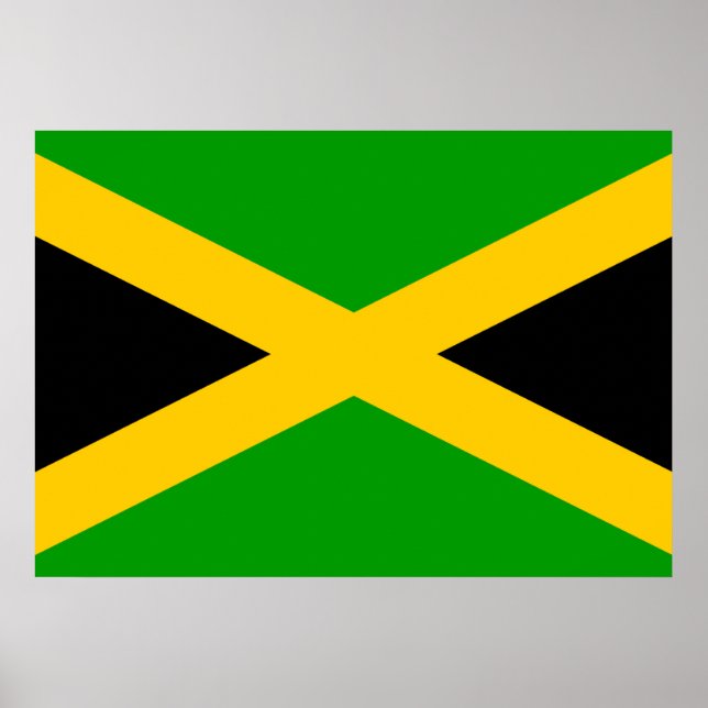 Poster Drapeau Jamaïque (Devant)