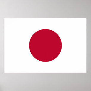 Poster Drapeau Japon