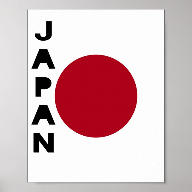 Poster Drapeau japonais (Devant)