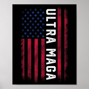 Poster Drapeau Joe Biden Ultra Maga Ultra Maga America