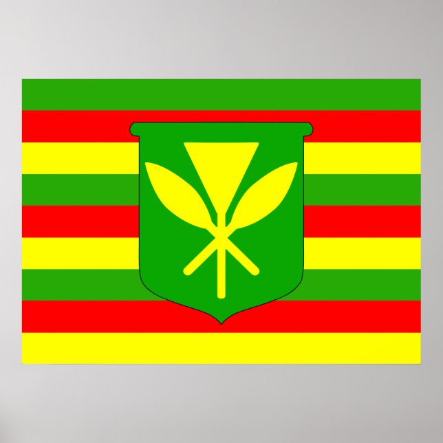 Poster Drapeau Kanaka Maoli (Devant)