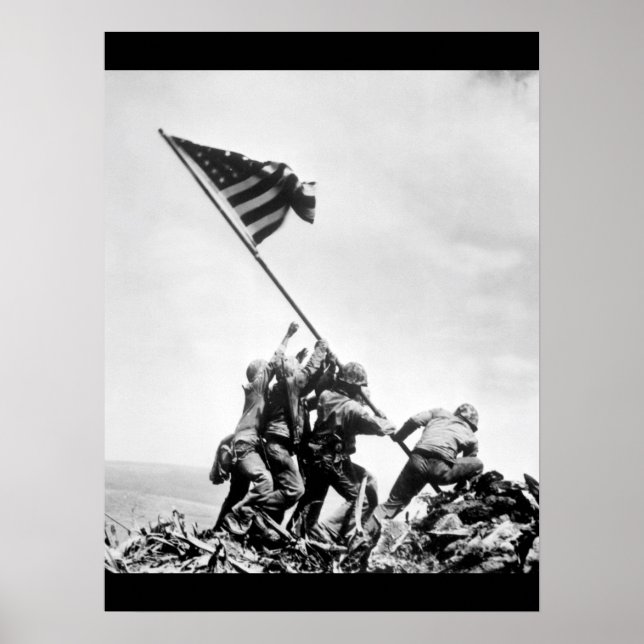 Poster Drapeau levant sur Iwo Jima_War Image (Devant)