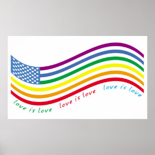 Poster Drapeau LGBT