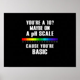 Poster Drapeau LGBT de base peut-être à l'échelle du pH