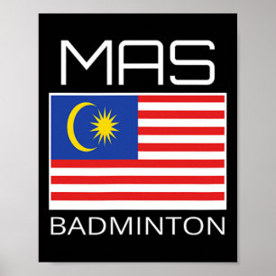 Poster Drapeau malaisien de l'équipe de hockey malaisienn