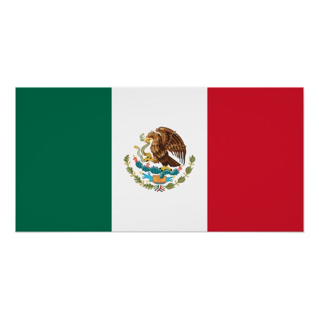 Poster Drapeau mexicain (Devant)