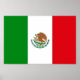 Poster Drapeau mexicain