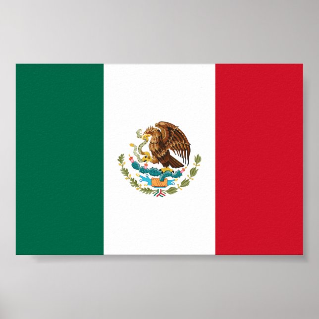 Poster Drapeau mexicain - Drapeau mexicain (Devant)