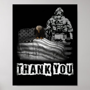 Poster Drapeau militaire de la Journée commémorative du M