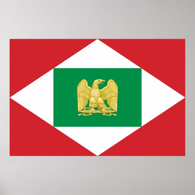 Poster Drapeau Napoléon de l'Italie (Devant)