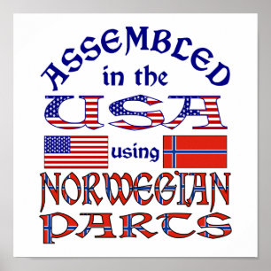 Poster Drapeau norvégien