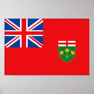 Poster Drapeau ONTARIO
