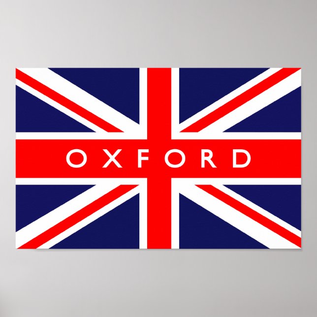 Poster Drapeau Oxford (Devant)