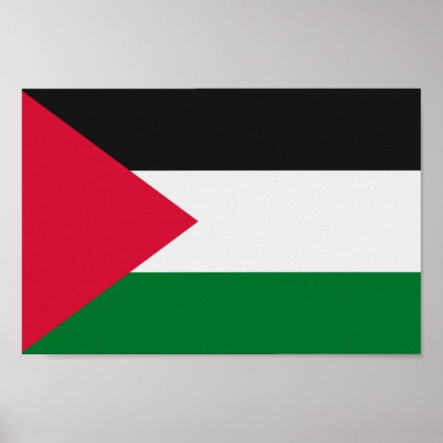 Poster Drapeau palestinien (Devant)