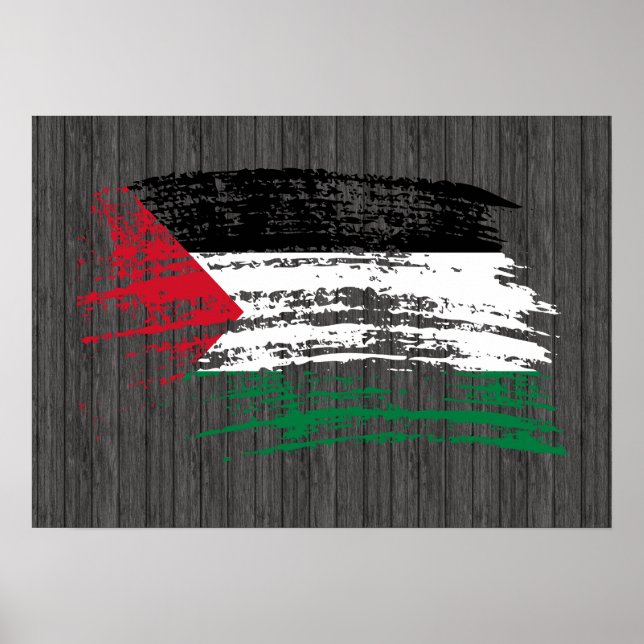 Poster Drapeau palestinien cool (Devant)