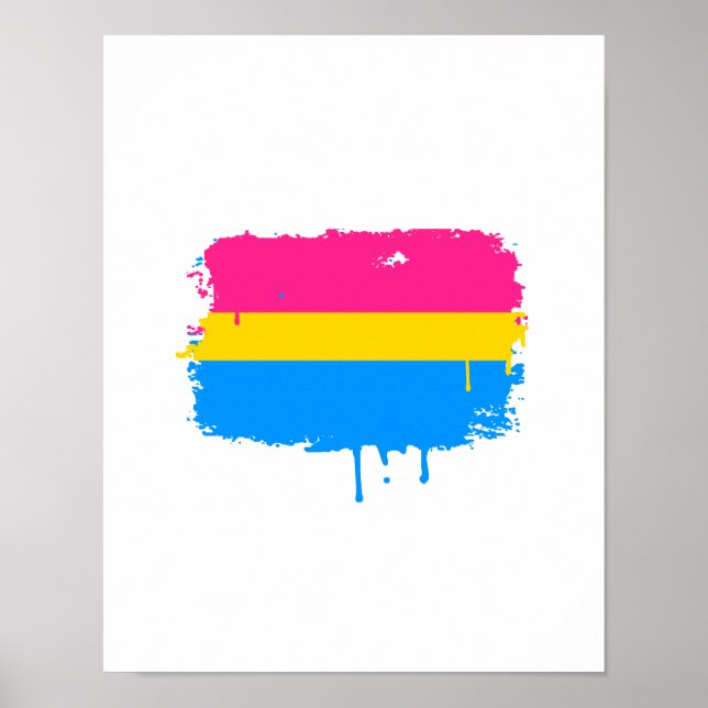 POSTER DRAPEAU PANSEXUEL (Devant)