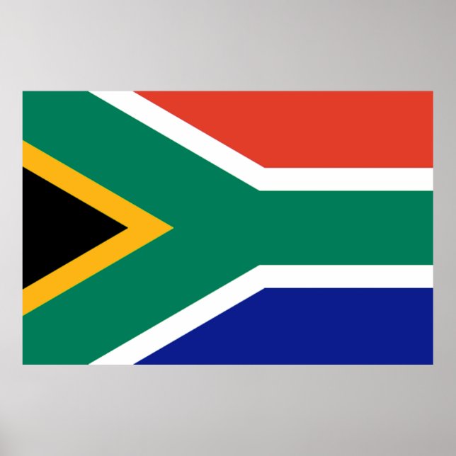 Poster Drapeau Patriotique Afrique du Sud Bokke (Devant)