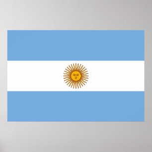 Poster Drapeau patriotique argentin