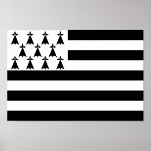 Poster Drapeau patriotique breton