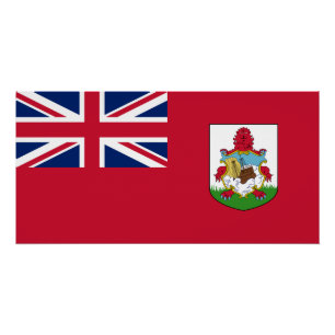 Poster Drapeau patriotique des Bermudes