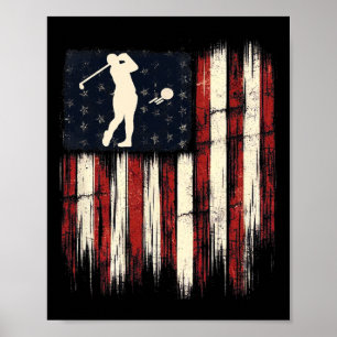 Poster Drapeau Patriotique Distressé Cadeau Pour Hommes E