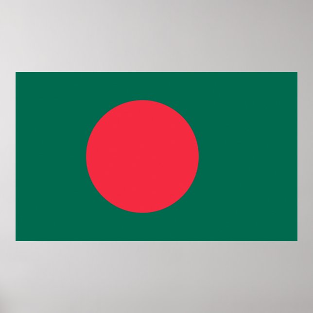 Poster Drapeau patriotique du Bangladesh (Devant)