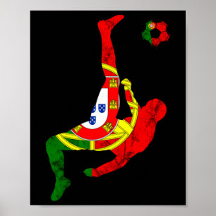 Poster Drapeau portugais portugais Football portugais Foo