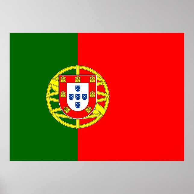 Poster Drapeau portugais (Portugal) (Devant)