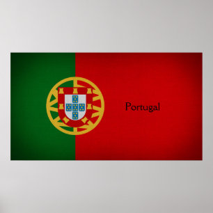 Poster Drapeau Portugal