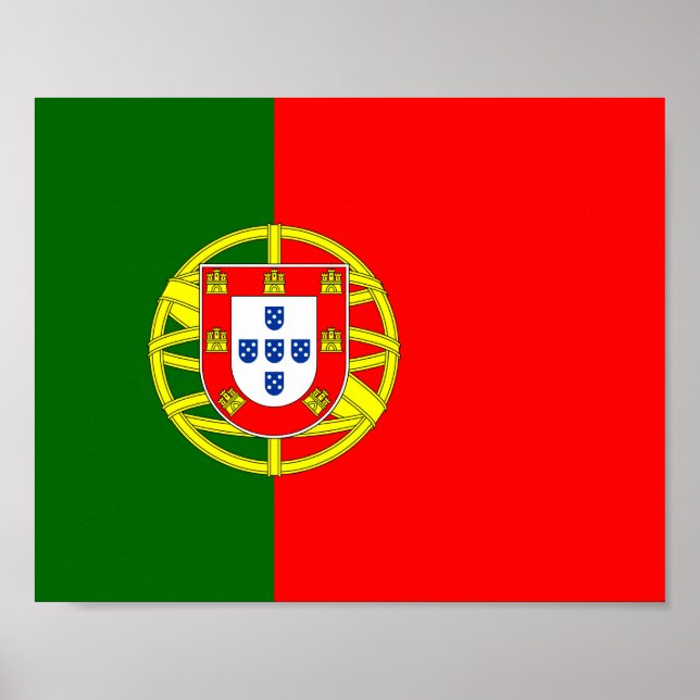 Poster Drapeau Portugal (Devant)