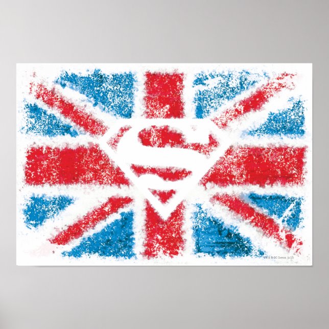 Poster Drapeau S-Shield texturé (Devant)