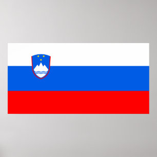 Poster Drapeau slovène