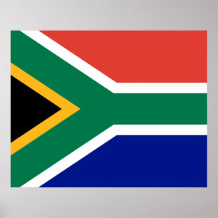 Poster Drapeau sud-africain