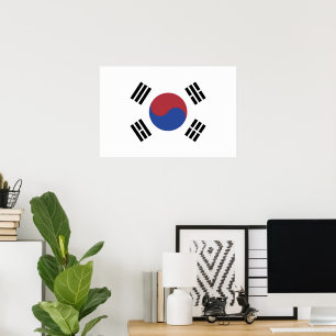 Poster drapeau sud-coréen