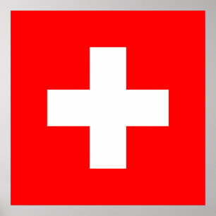 Poster Drapeau Suisse (Suisse)