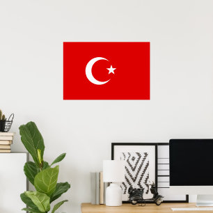 Poster Drapeau turc