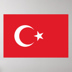 Poster Drapeau turc