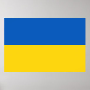 Poster Drapeau Ukraine