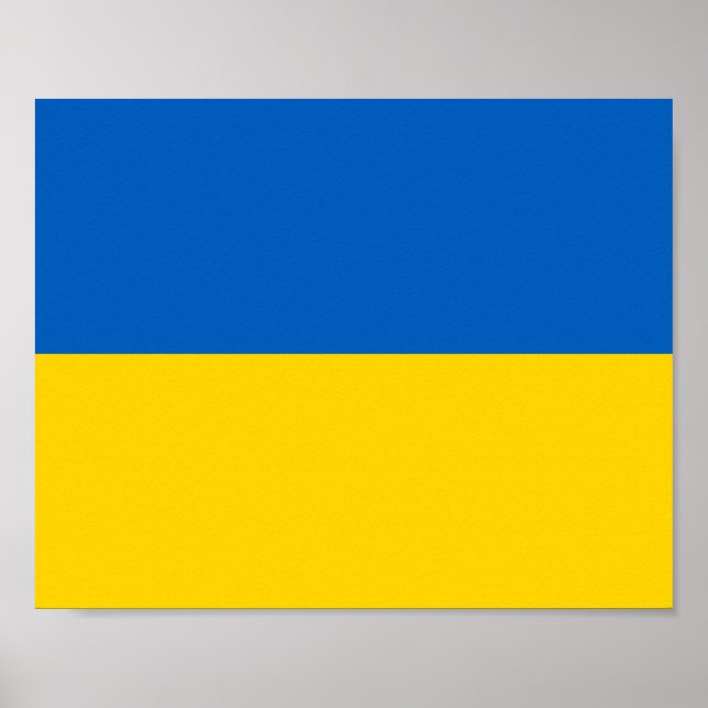 Poster Drapeau Ukraine (Devant)
