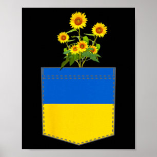 Poster Drapeau Ukraine Drapeau National Kiev Ukrainien Ky