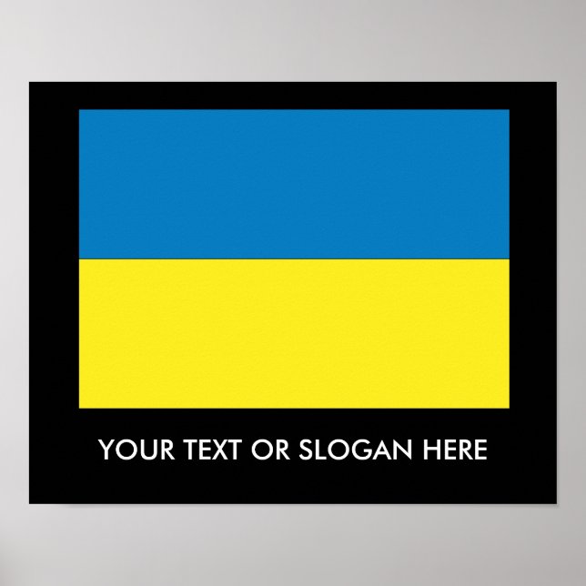 Poster Drapeau ukrainien (Devant)