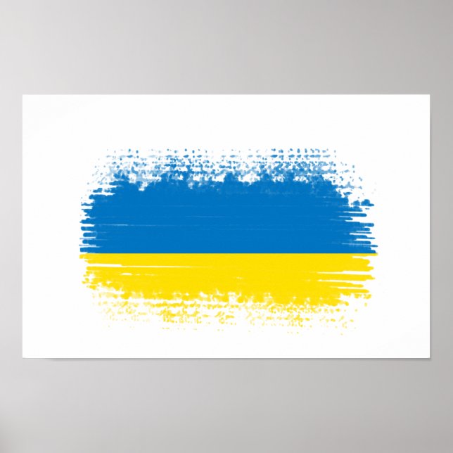 Poster Drapeau ukrainien (Devant)