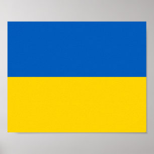 Poster Drapeau ukrainien