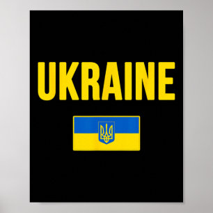 Poster Drapeau ukrainien d'Ukraine 3