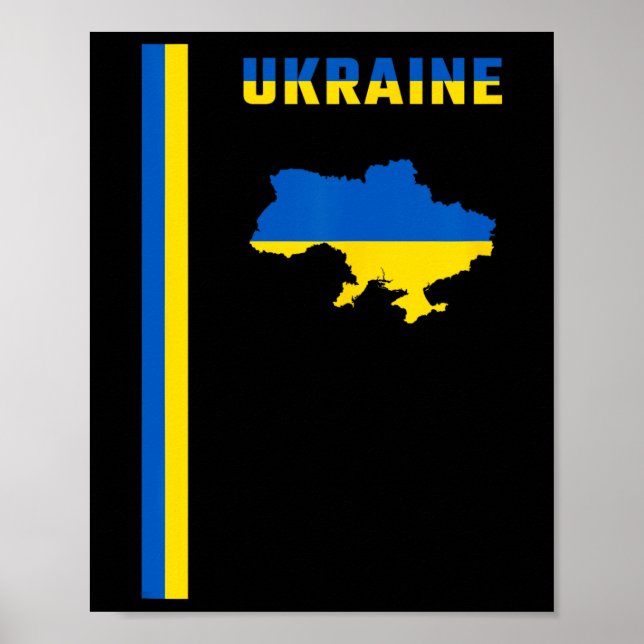 Poster Drapeau ukrainien vertical  (Devant)