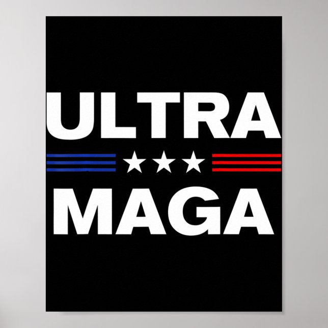 Poster Drapeau Ultra Maga United State 3 (Devant)