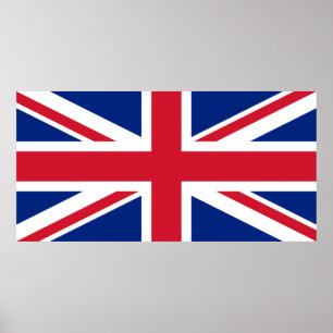 Poster Drapeau Union Jack britannique patriotique