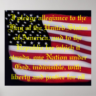 Poster Drapeau USA avec imprimé de couverture de gage